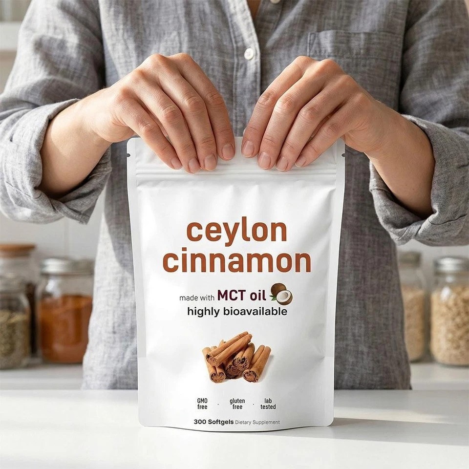 Ceylon Cinnamon 7,200Mg Equivalent | 300 Softgels with MCT Oil | Highly Bioavail