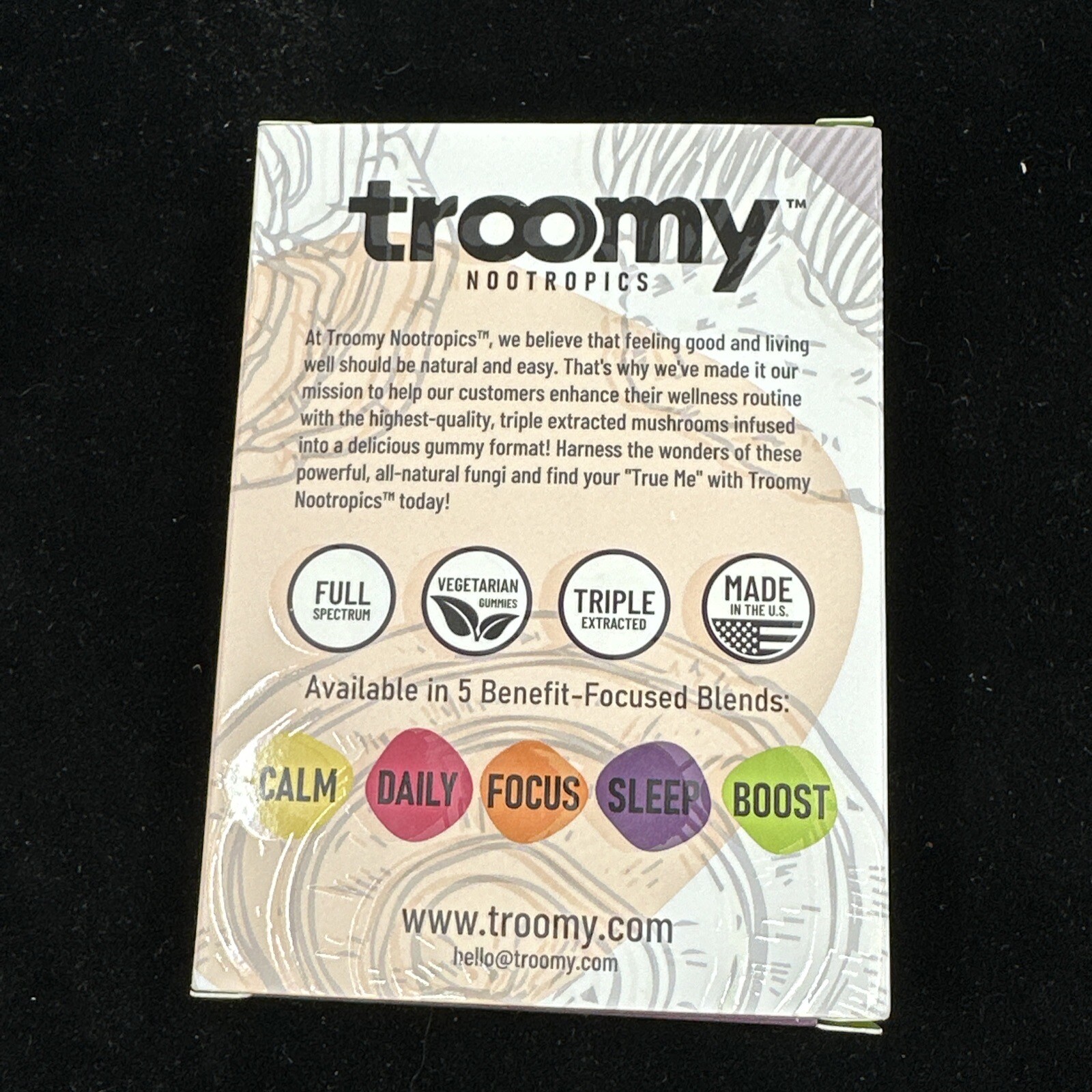 Troomy Nootropics Functional Mushroom Gummies (focus & Boost )