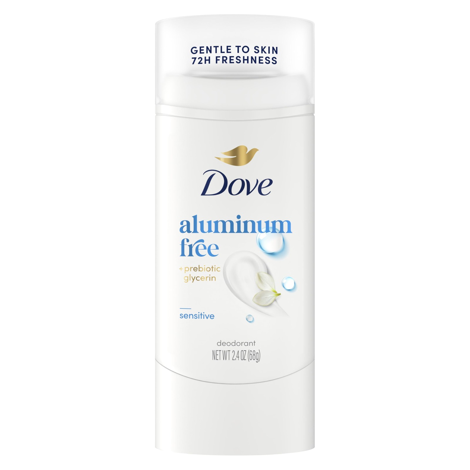 Dove Deodorant Stick Sensitive for 72 Hour Odor 2.4 Ounce (Pack of 1), Blue