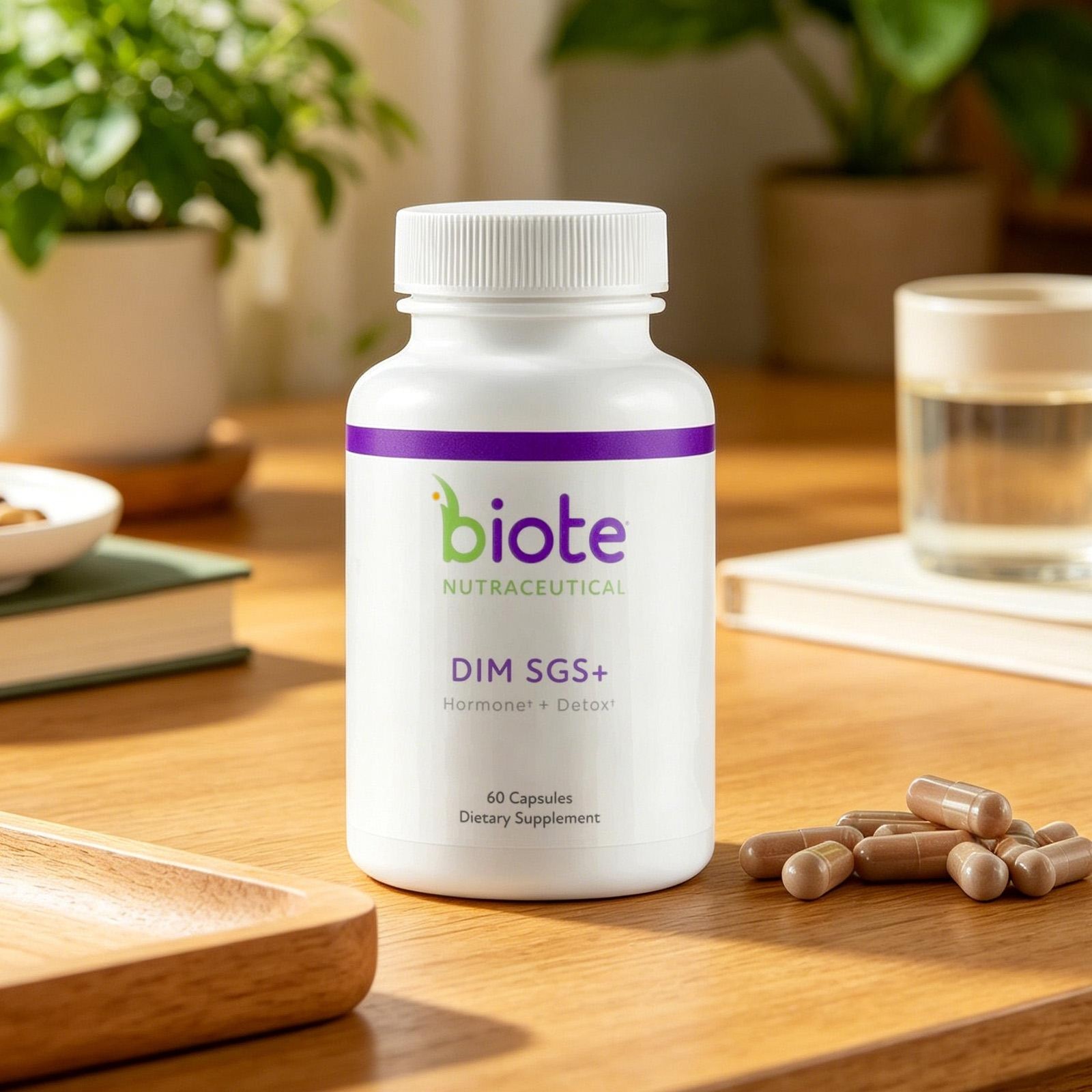 Nutraceutical Biote – DIM SGS + , + Detox Supplemen 60 Capsules ( 1 – 3 PACK )