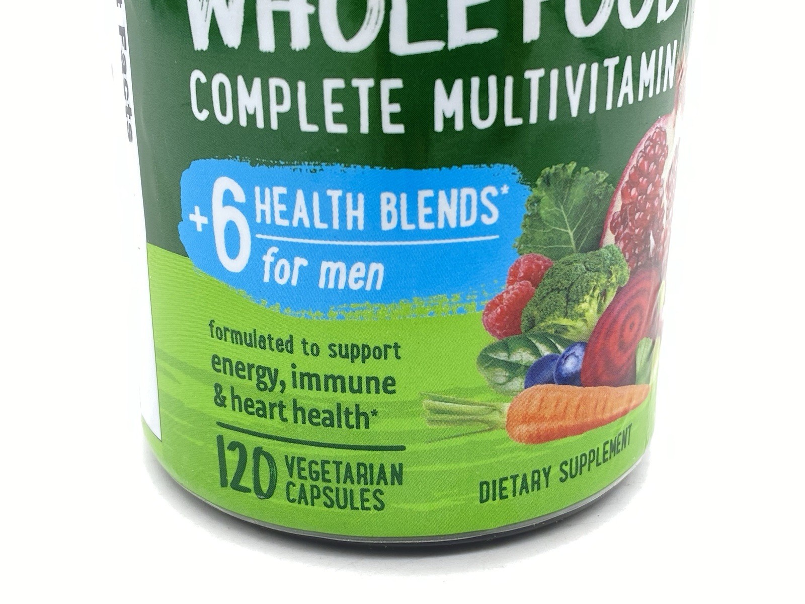NATURELO Whole Food Multivitamin for Men – 120 Vegetarian Capsules