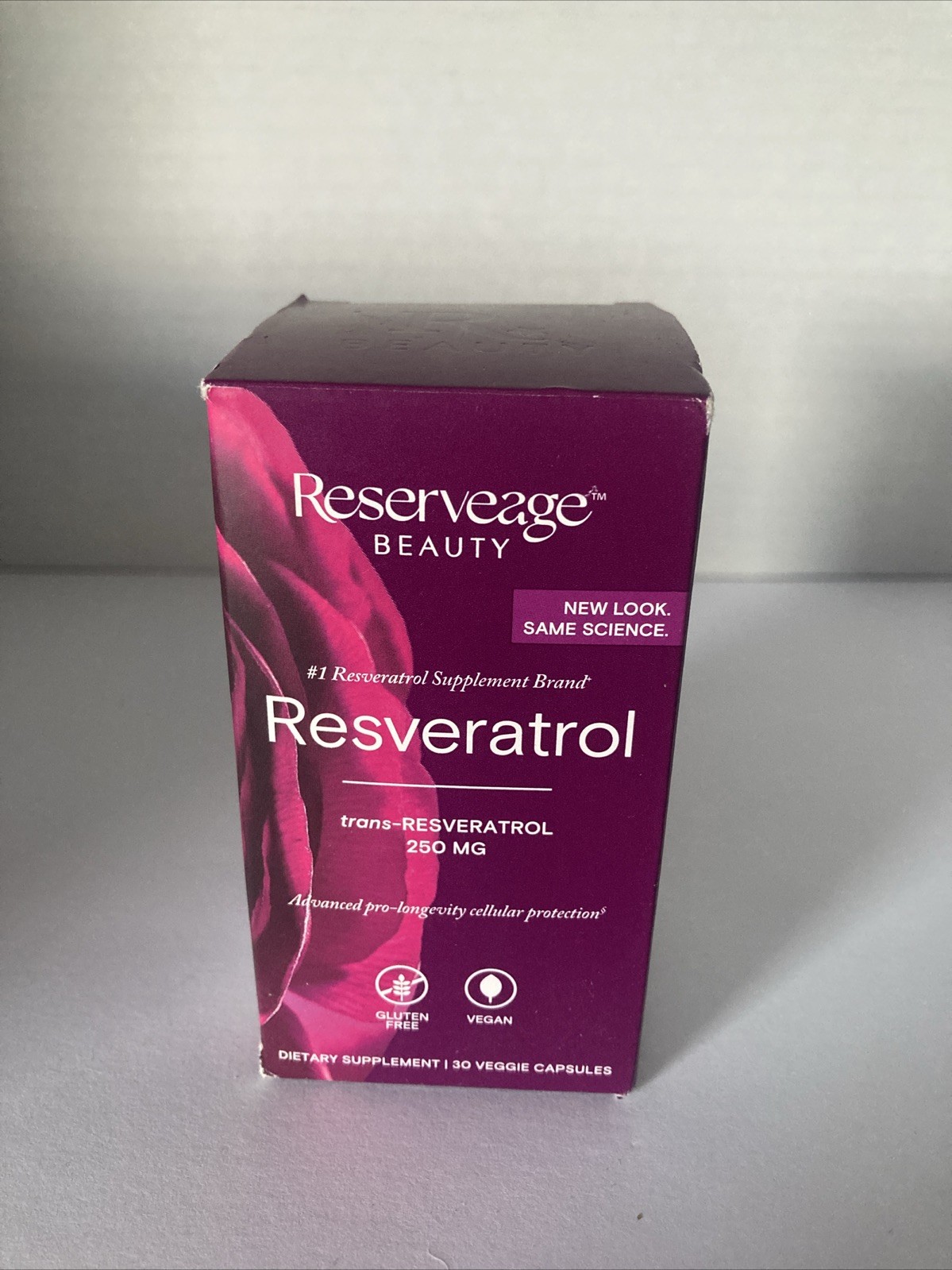 30 Count Resveratrol Supplement for Heart and Brain Health Vegan 01/2026