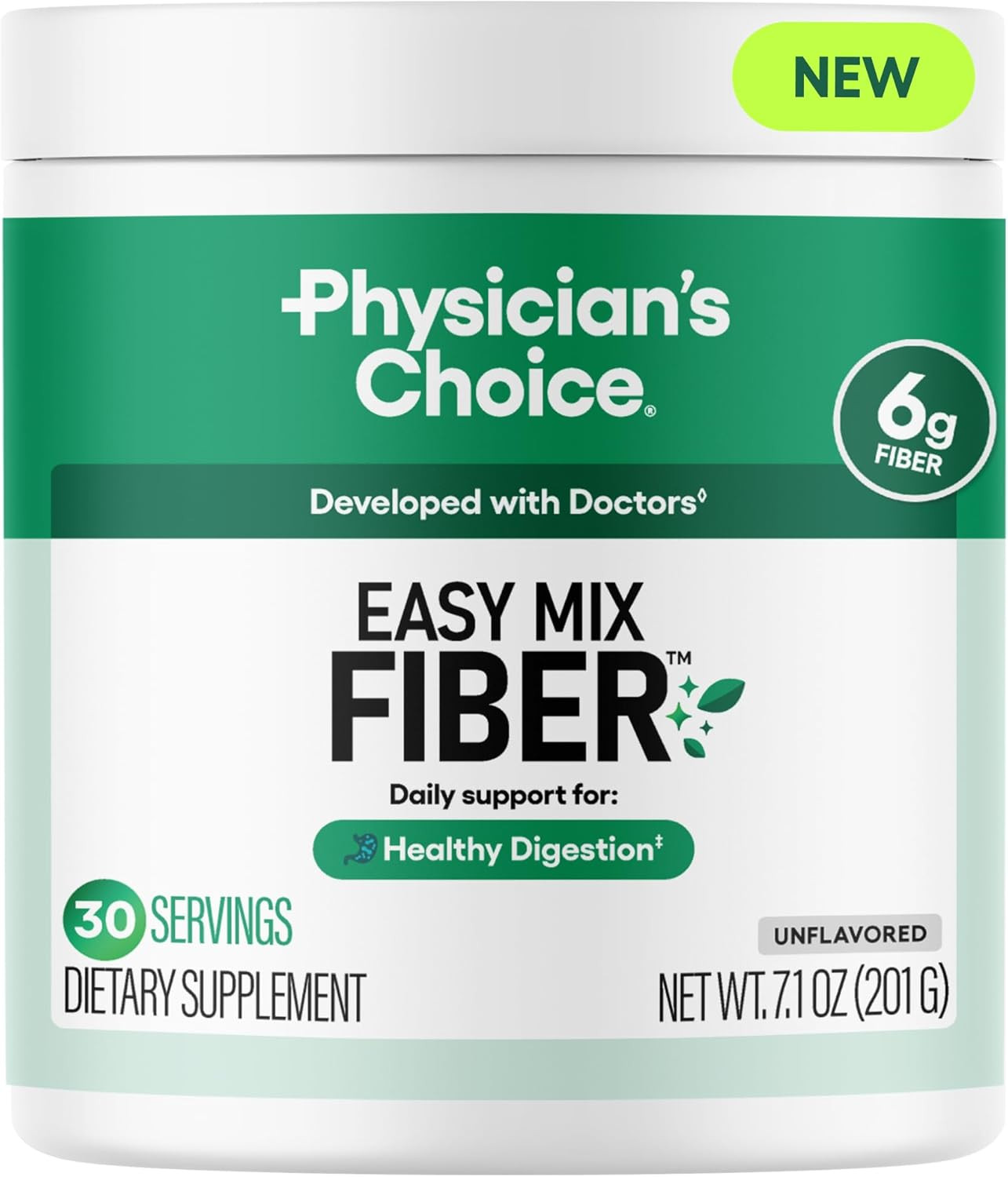 Soluble Fiber Powder 7.1oz Digestive Health & Regularity Prebiotic Supplement