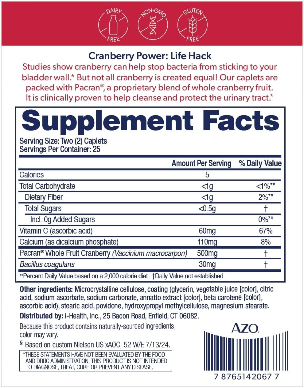 Cranberry Pills for Urinary Tract Health for Women and Men, Adult Cranberry S…