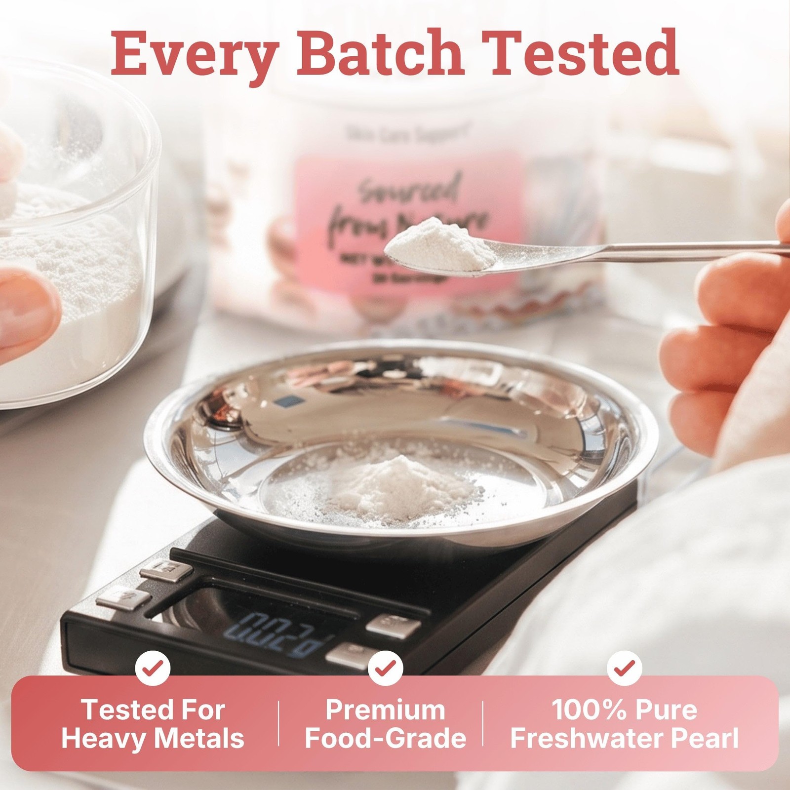 Pearl Powder Organic Quality, DIY Beauty Face Mask for Glowing Skin & Under E…