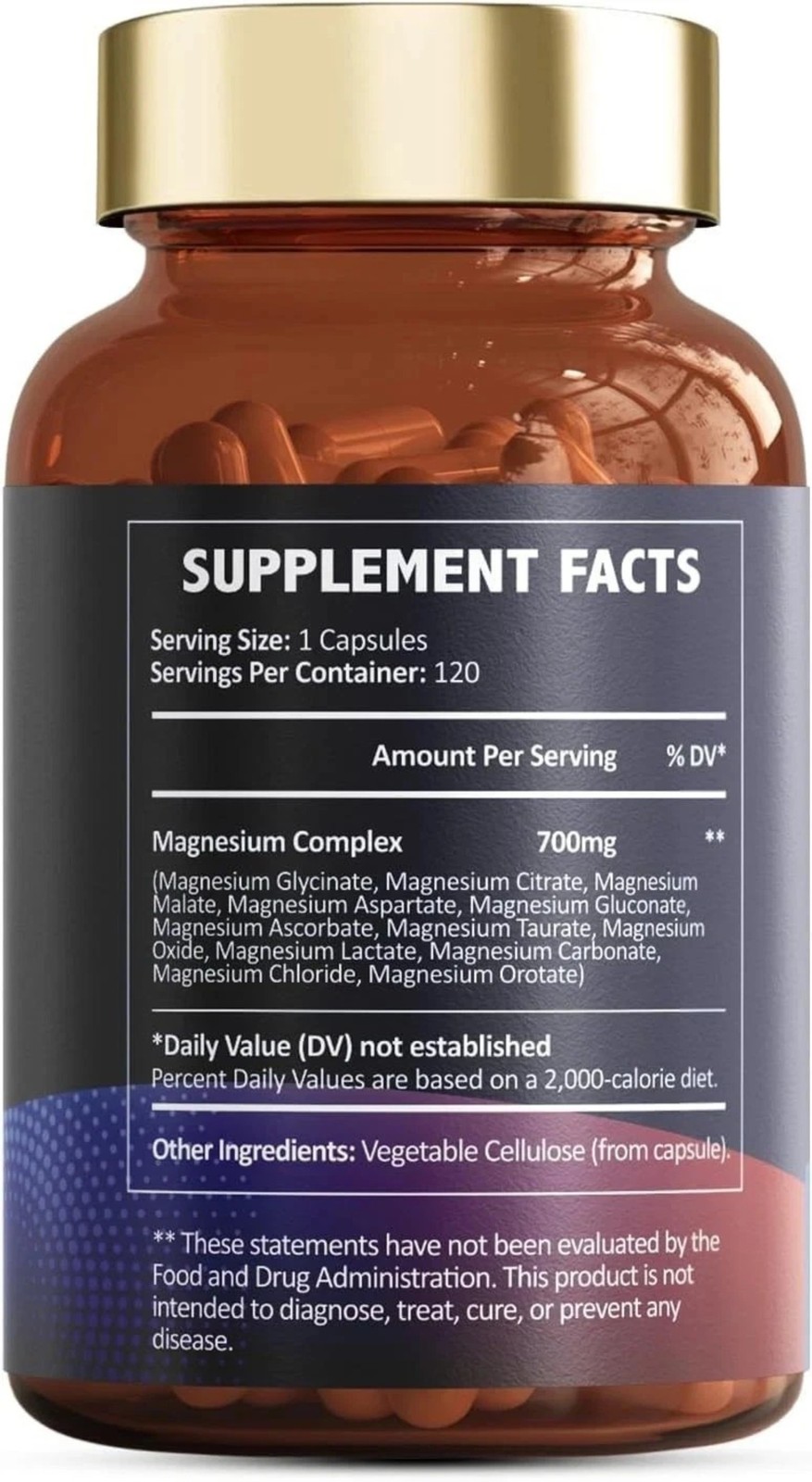Magnesium 12 in 1 Complex 700mg – Glycinate Citrate Malate Taurate Daily Support