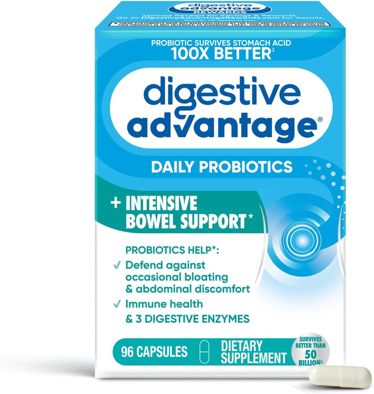 Digestive Advantage IBS Probiotics for Women and Men, Probiotics for Digestive H