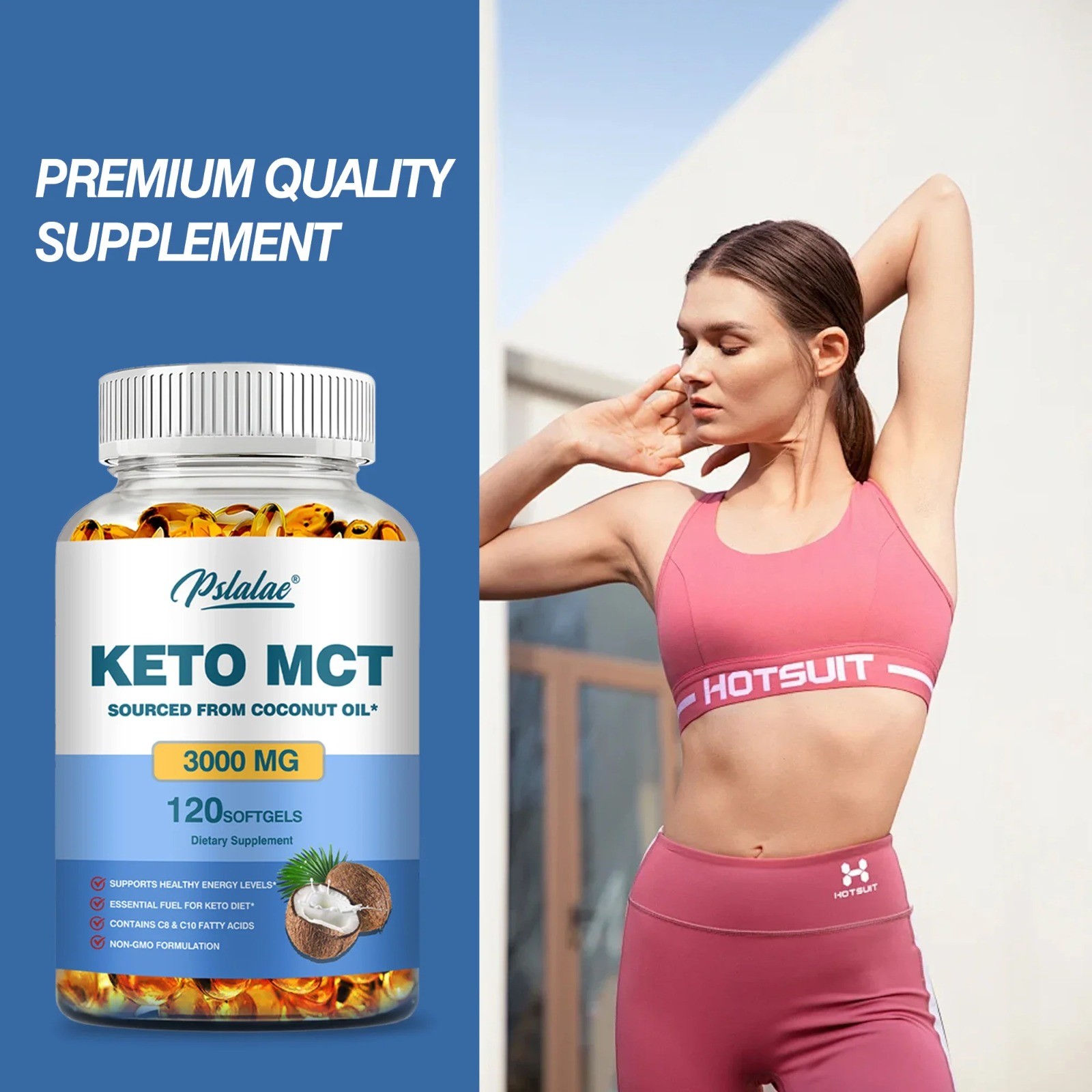Keto MCT 120pcs – Accelerates Metabolism, Natural Energy, Supports Gut Health