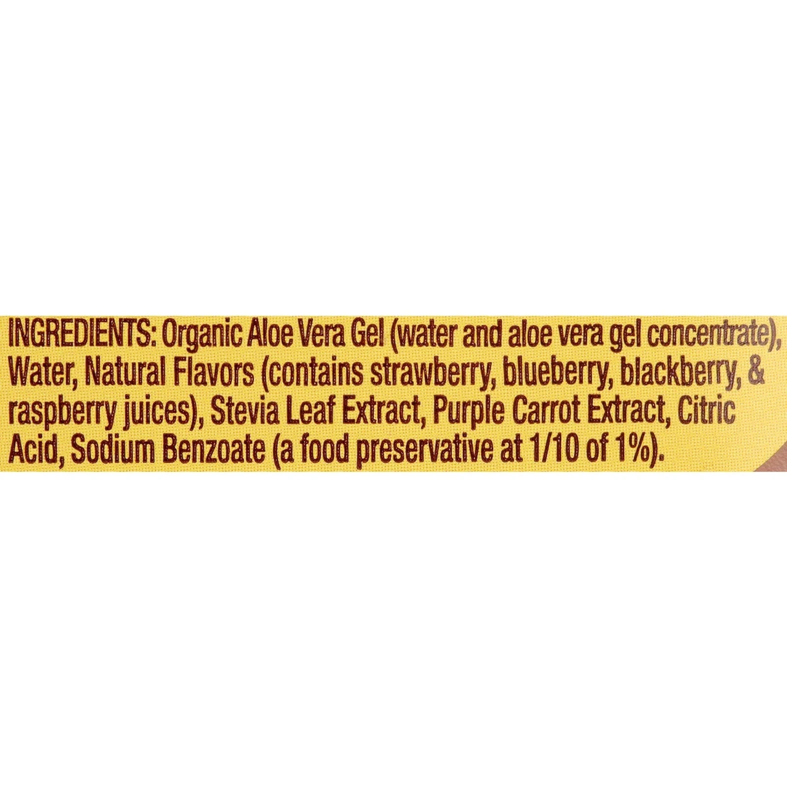 Fruit of the Earth Aloe Vera Drink Wild Berry Juice Beverage 32 fl oz Bottle