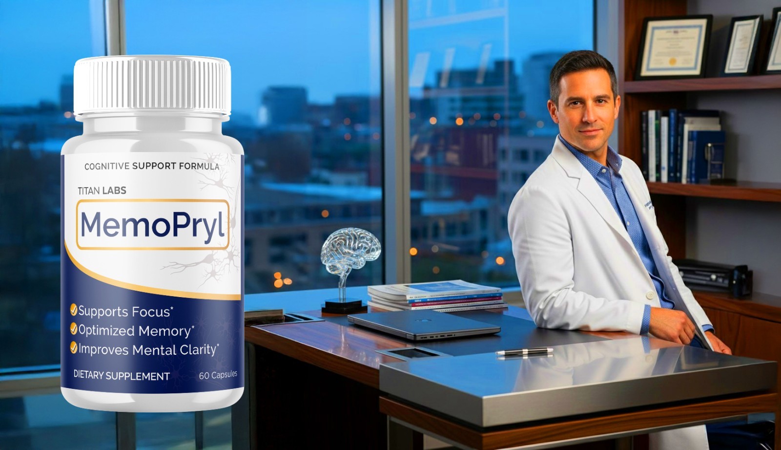 (5 Pack) MemoPryl Nootropic All Natural Brain Supplement Memo Pryl 300 Capsules