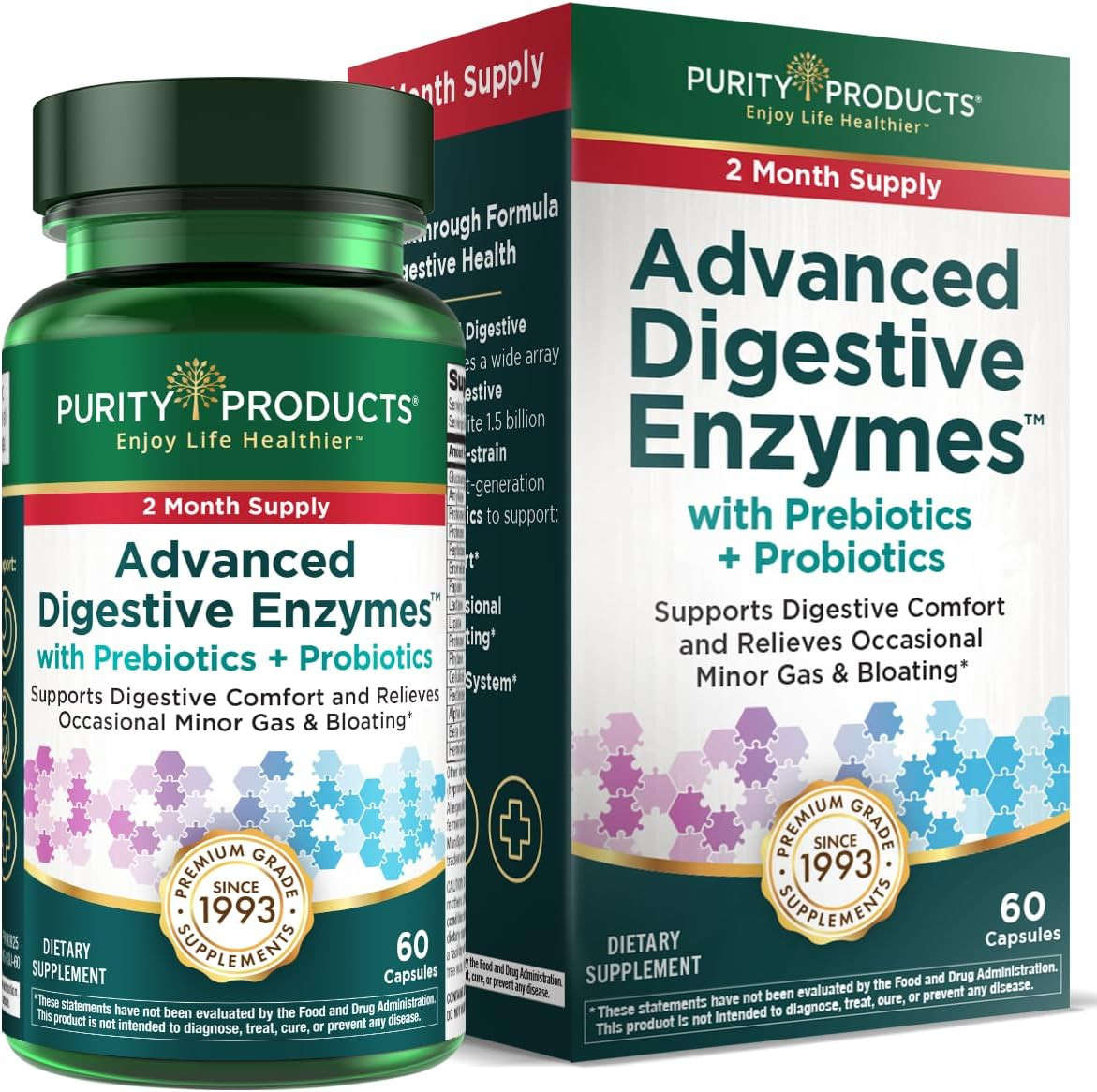 Advanced Digestive Enzymes with Probiotics & Prebiotics – Digestive Health Suppl