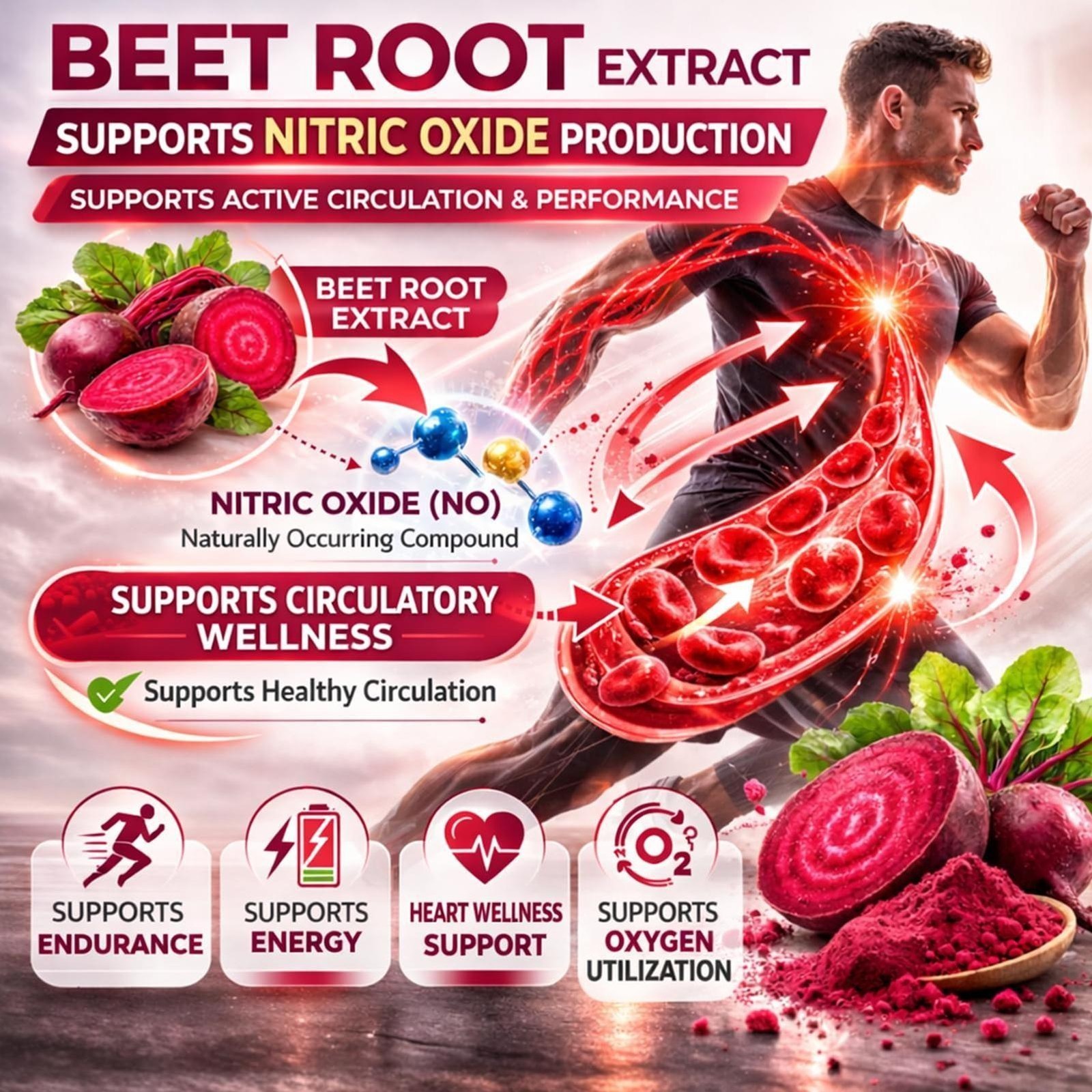 1-3 Pack Lemeli Beetroot Capsules 1300mg, Lemeli Beet Root Extract Supplement US