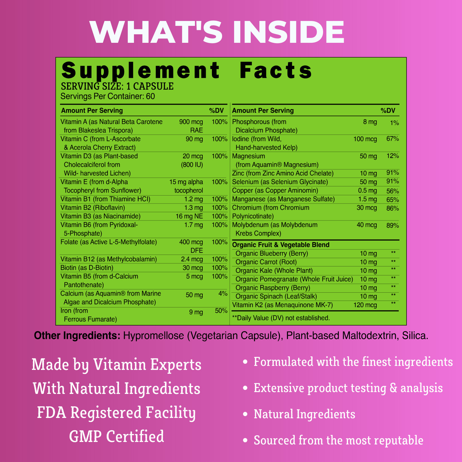 Women’s Multivitamin by Todicamp-Women’s Health Multivitamin Complex