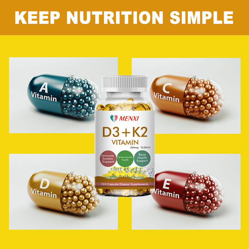 (2 Bottles) Vitamin K2 (MK7) D3 10000 IU Supplement, BioPerine Capsules, Immune