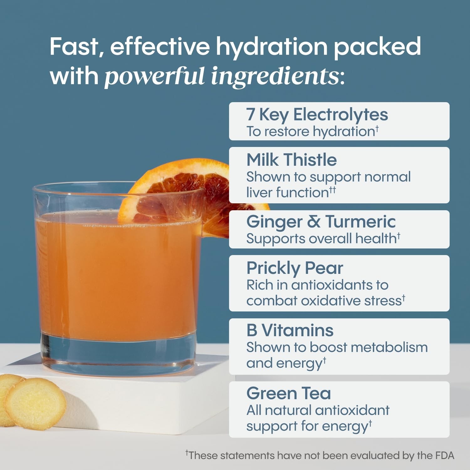 Liver Support Drink with Electrolytes, Milk Thistle & Blood Orange Flavor – Hydr