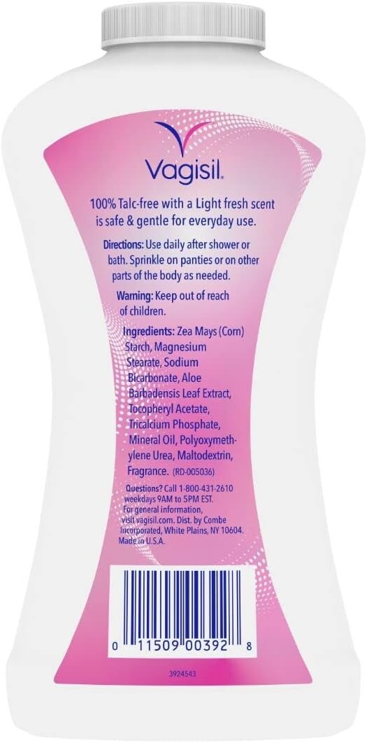 Vagisil Odor Block Deodorant Powder for Women, Helps to 8 Ounce (Pack of 1)