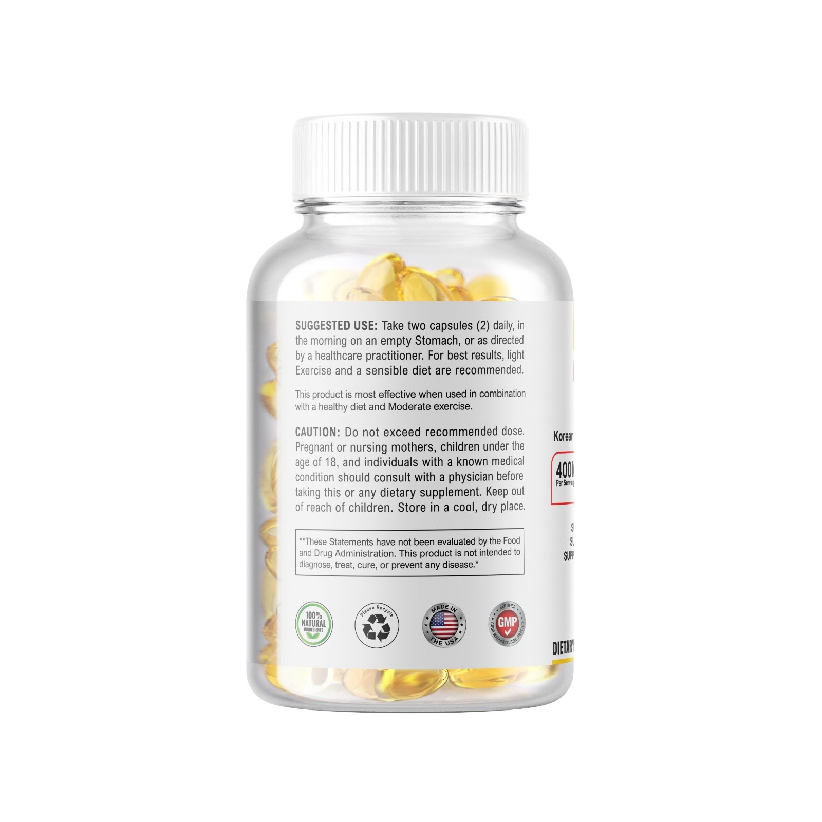 Magnesium Glycinate 400mg 360 Softgels For Sleep, Stress Relief Support Bone
