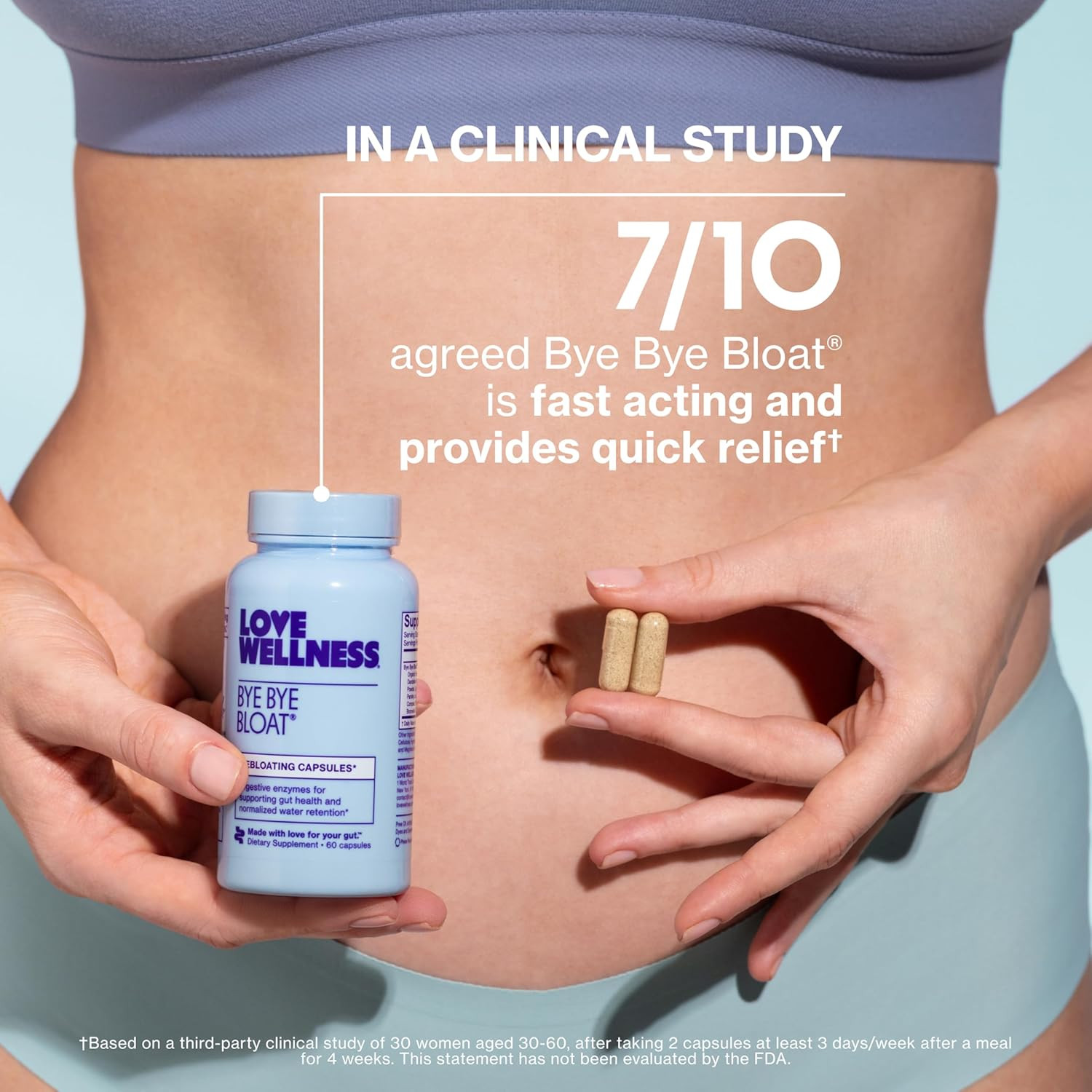 Love Wellness Bye Bye Bloat | Digestive Enzymes for Fast Acting Bloating Relief