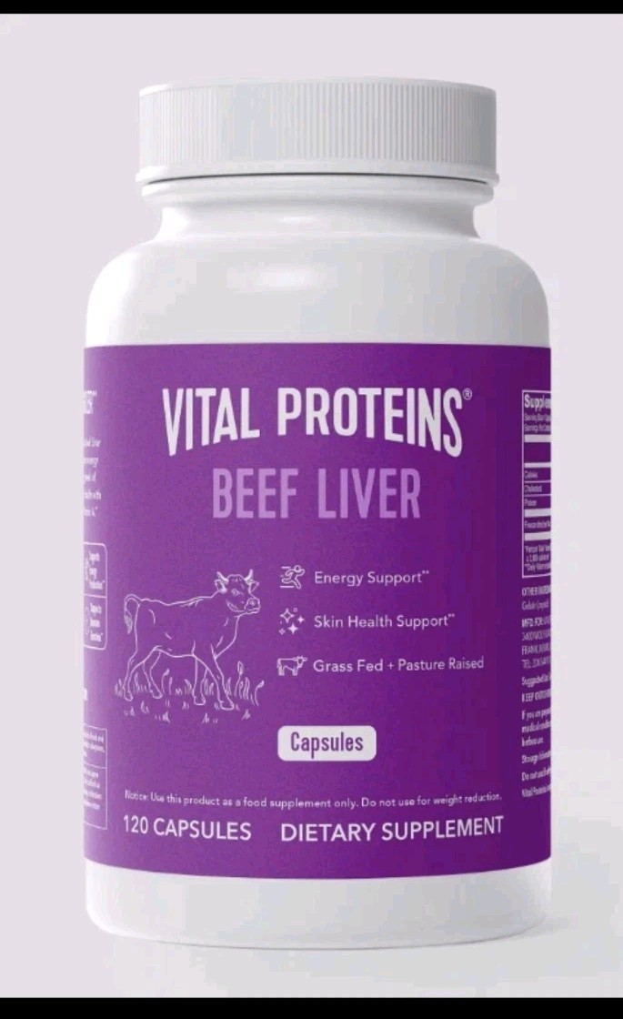 Vital Proteins Grass-Fed Beef Liver Capsules Dietary Supplement 120ct. – 06/2026