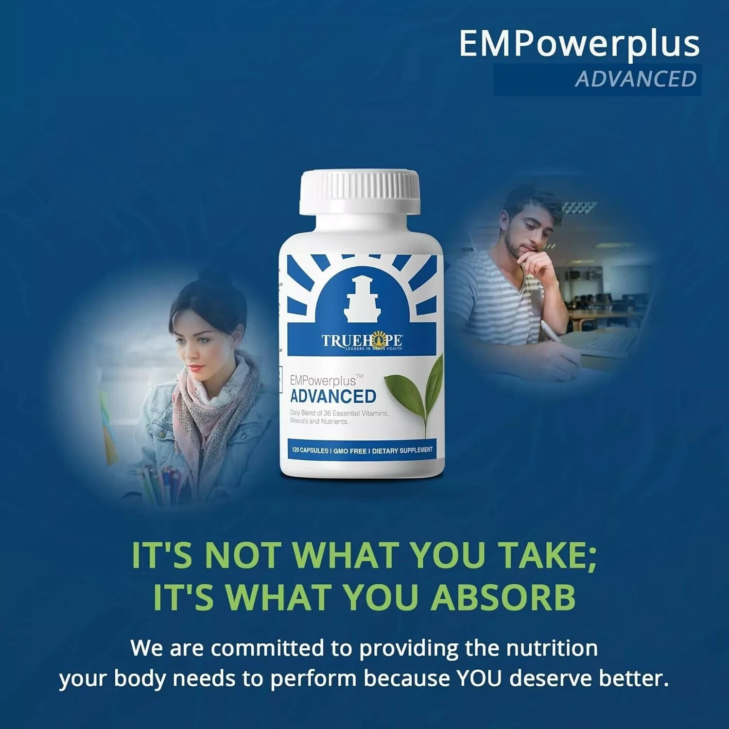 Truehope EMPowerplus Advanced Multivitamin for Women and Men – Broad-Spectrum…