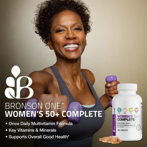 Bronson ONE Daily Women’s 50+ Complete Multivitamin 90 Count (Pack of 1)