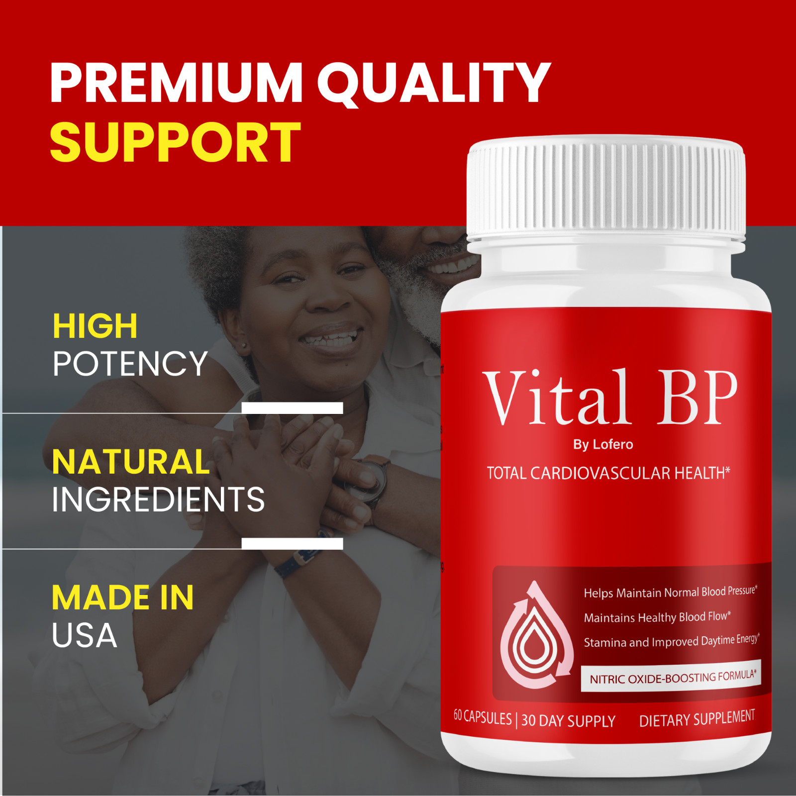 (2 Pack) Vital BP Capsules VitalBP Total Cardiovascular Health Pills (120 ct)