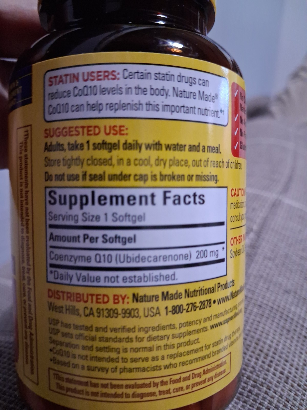 Nature Made CoQ10 200 mg 80 Softgels Exp Late 27 Or 28 . #1 Doctor Recommended