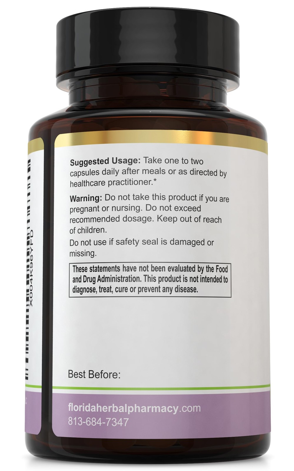 Florida Herbal Pharmacy, Quinine Cinchona Dried Bark Extract Supplement Capsu…