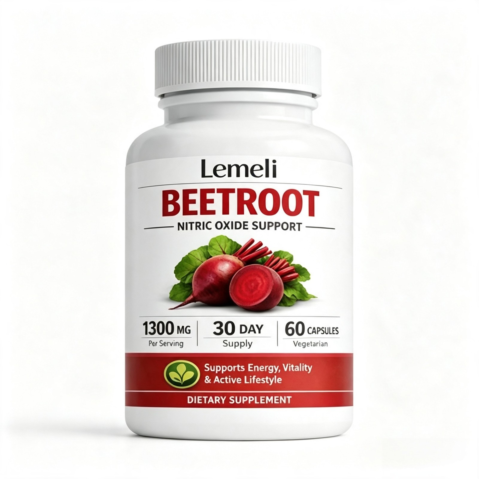 1-3 Pack Lemeli Beetroot Capsules 1300mg, Lemeli Beet Root Extract Supplement US