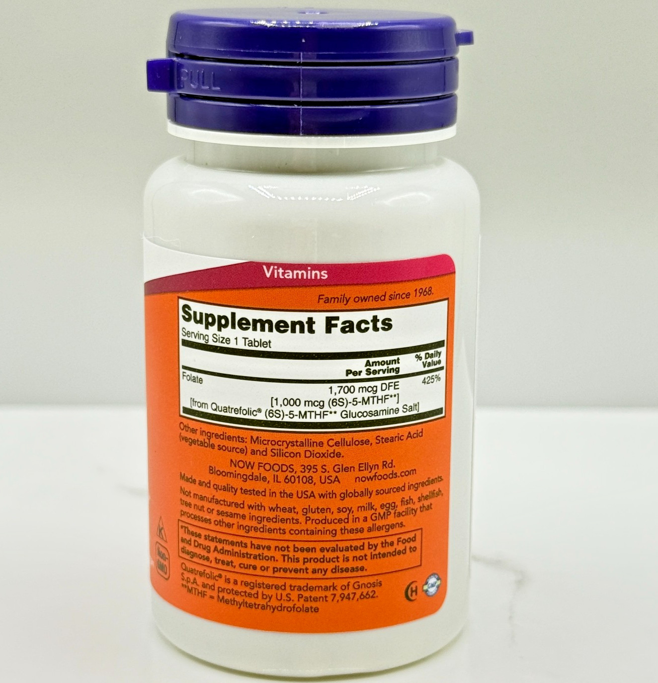 NOW FOODS Methyl Folate 1 000 mcg, 90 Tablets, Exp. 06/2026