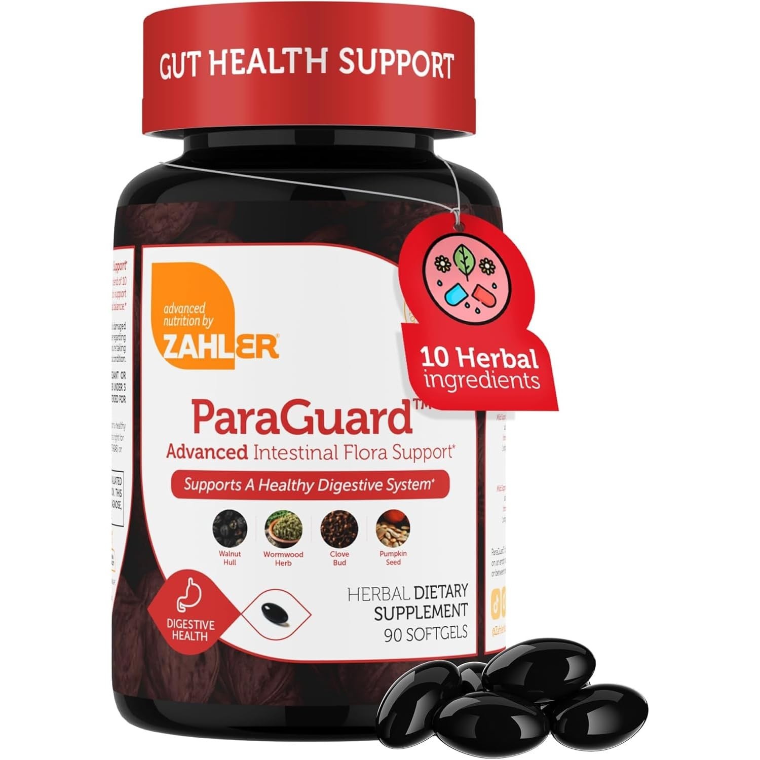 Intestinal Health Support Softgels – Wormwood & Clove for Digestive Balance – 90