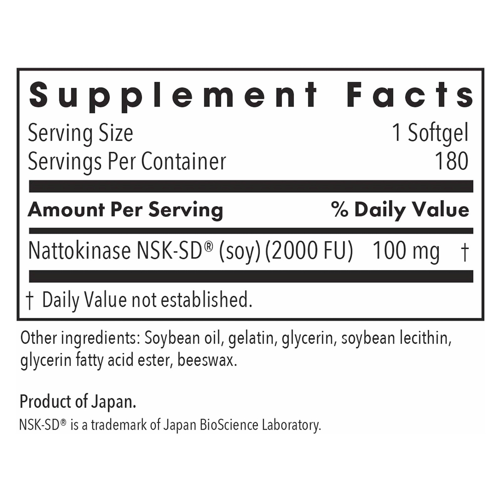 Allergy Research Group Nattokinase 100 mg – Circulation Support 180ct 180 Caps
