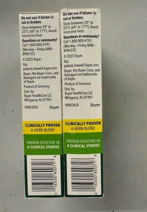 2 Iberogast Dual Action Digestive Relief, Daily Herbal 30×2=60 Softgels EX 6/26