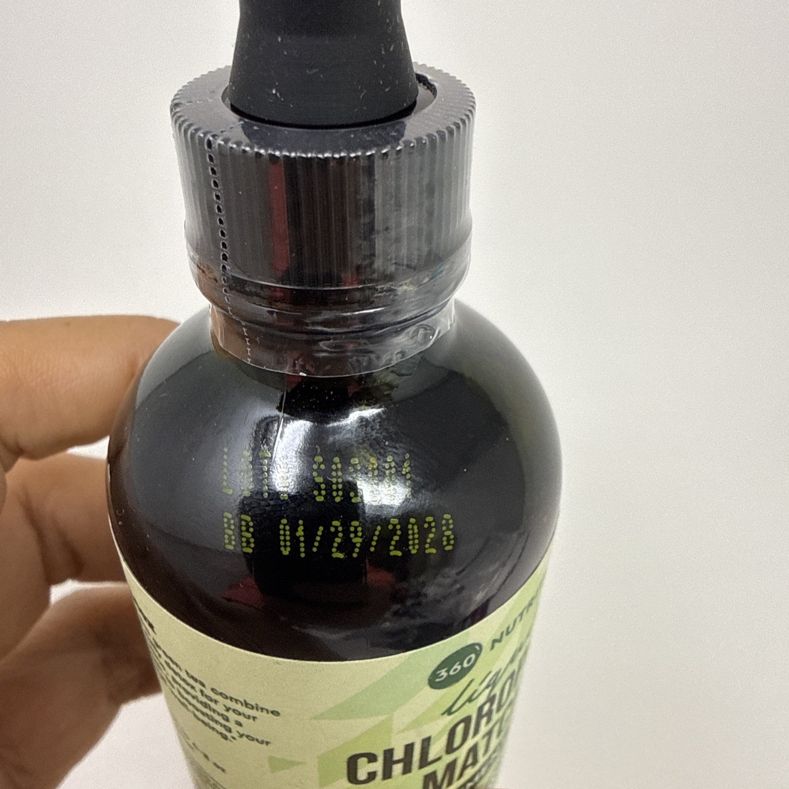 360 Nutrition Liquid Chlorophyll + Matcha Supplement Drops 4 oz NEW Exp 01/2028
