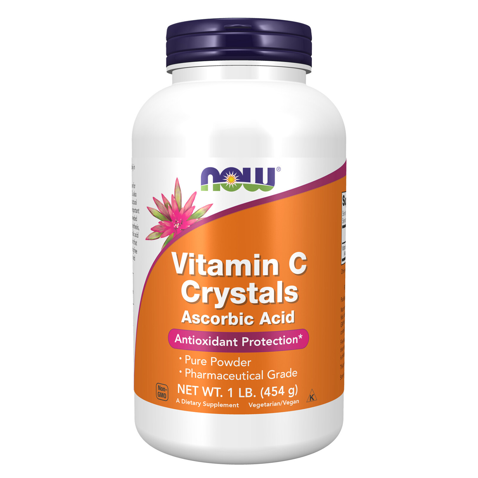 NOW FOODS Vitamin C Crystals 1 lb. Powder, Clearance for Best By 07/2026