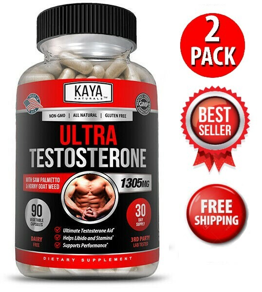 (2 Pack) Ultra Testosterone 90Ct, Muscle & Testosterone Support, Bodybuilding