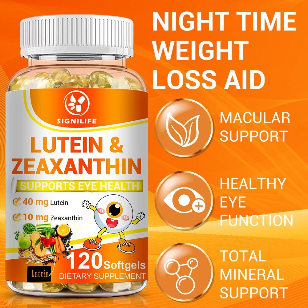 120 Capsules Lutein & Zeaxanthin 50mg Non-GMO Eye Health Support Vitamins
