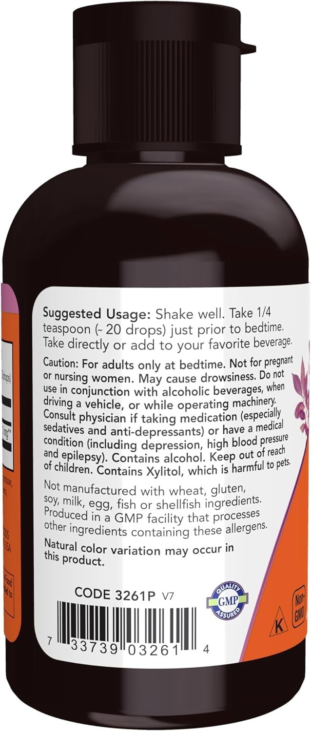 NOW Supplements, Liquid Melatonin, 3 mg Per Serving, Fast 2 Fl Oz (Pack of 1)