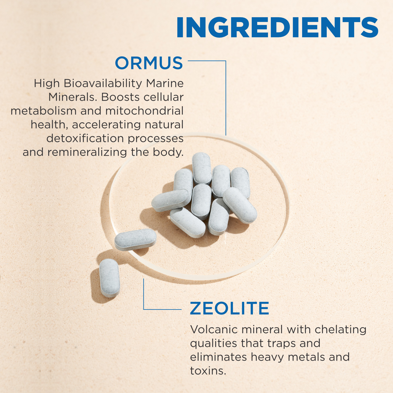 kIT SUPER FOOD⭐️ ORMUS+ZINC SUPPLEMENT+DETOX TABLETS-100%NATURAL W SEA MINERALS