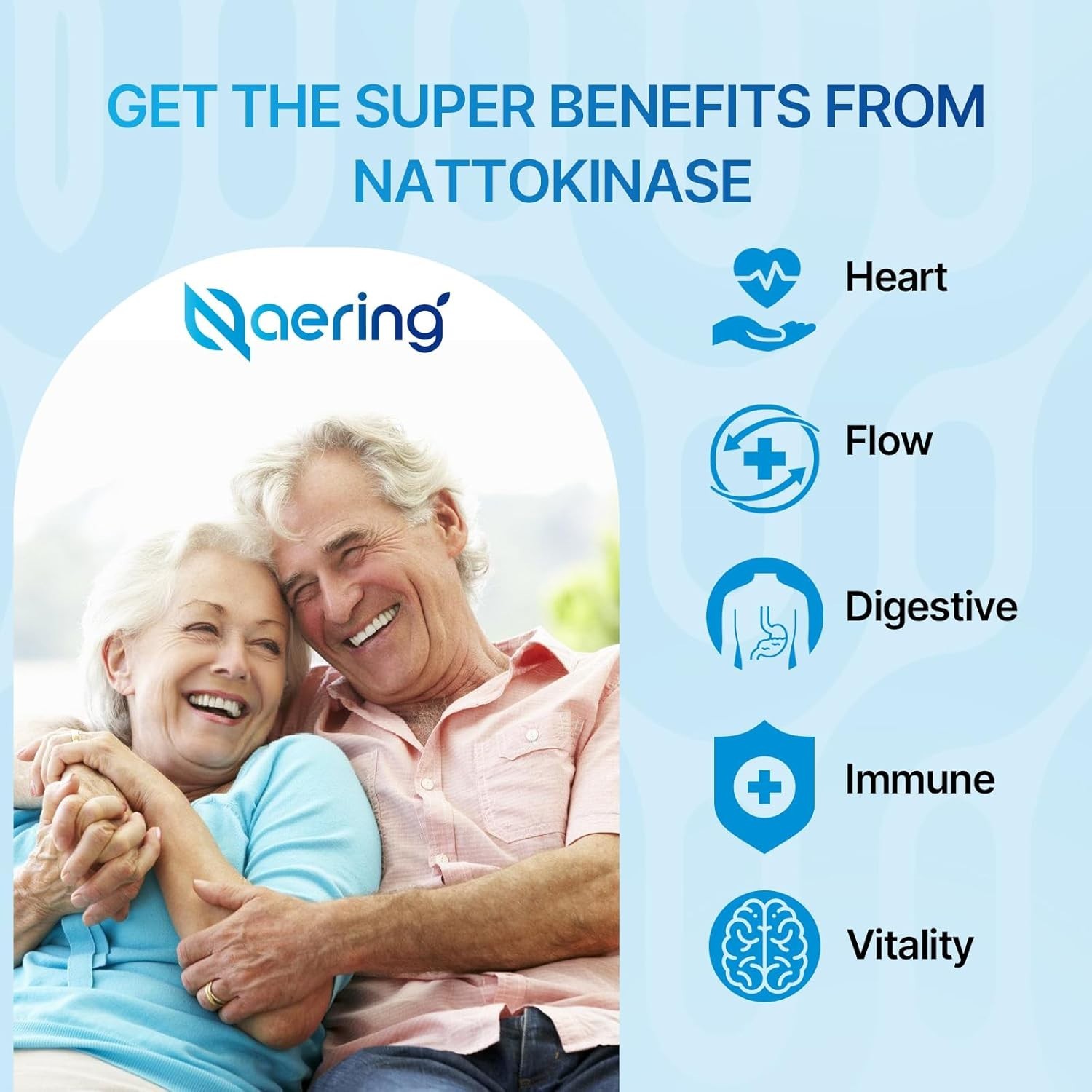 Liposomal Nattokinase 12,000 FU Serrapeptase 360,000 SPU Enzyme Supplement 60Cap