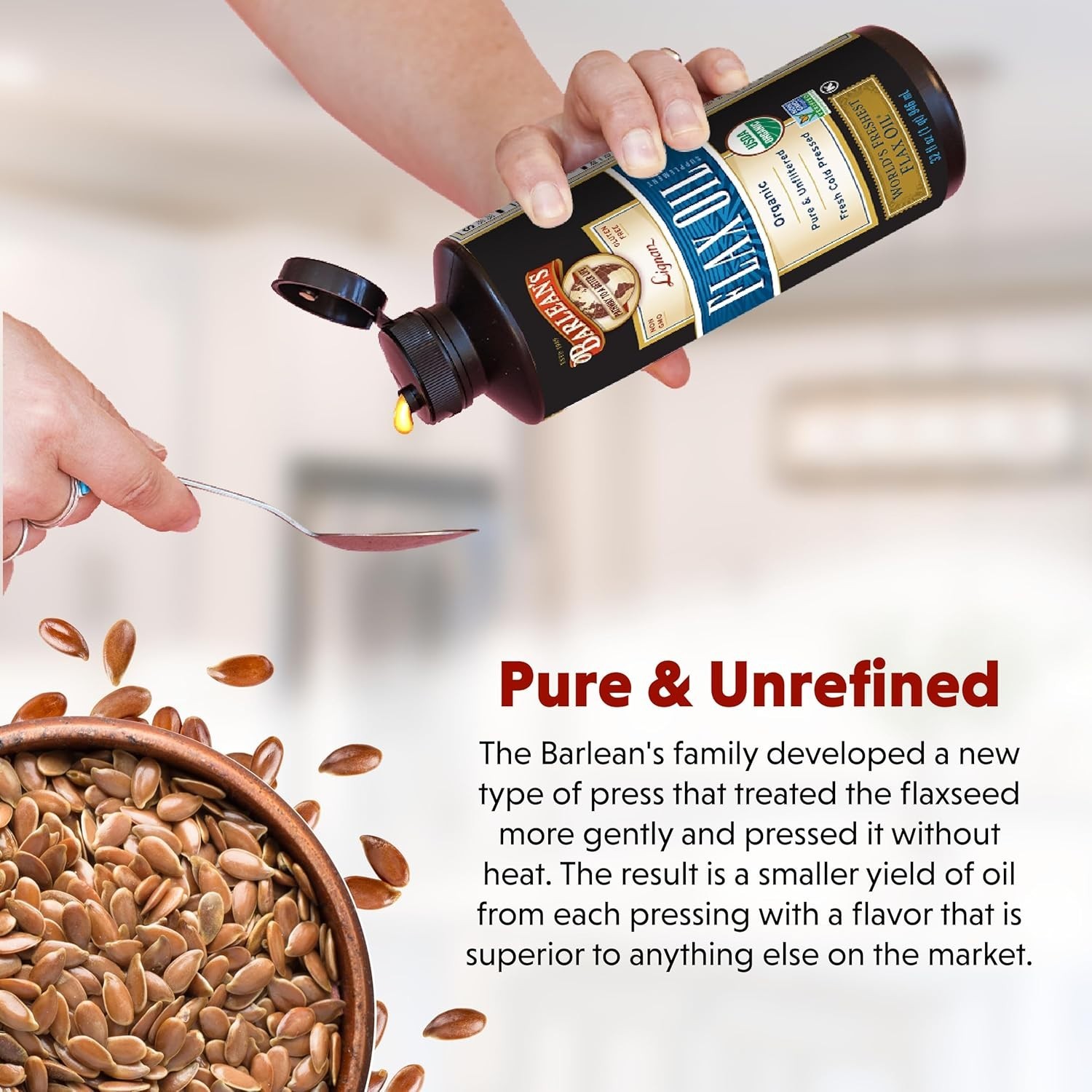 Barlean’s Organic Flax Oil, 32 fl oz