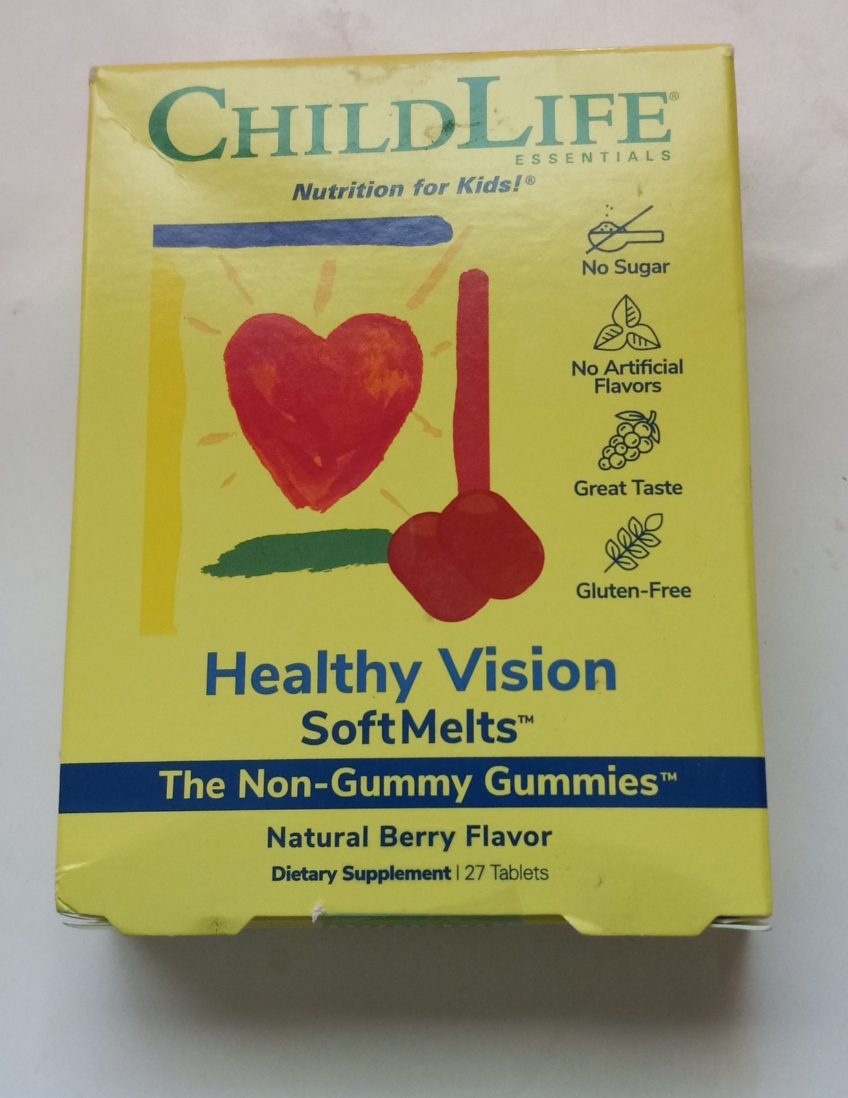 3 boxes childlife healthy vision 81 softmelts natural berry exp 1/28