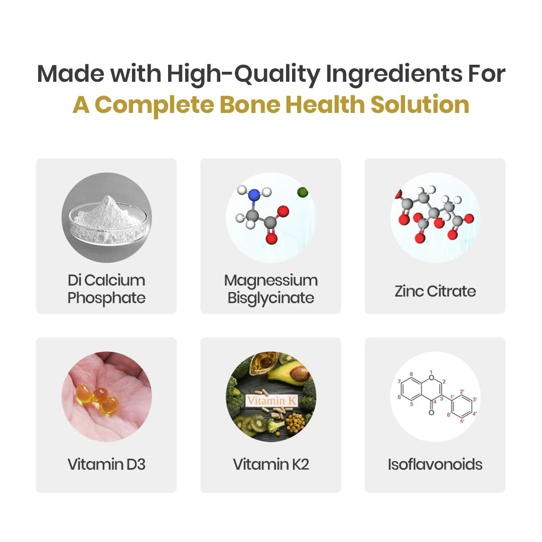 Nutra.zen Bone Essentials 30 Tablets Pack of 5 D3 K2
