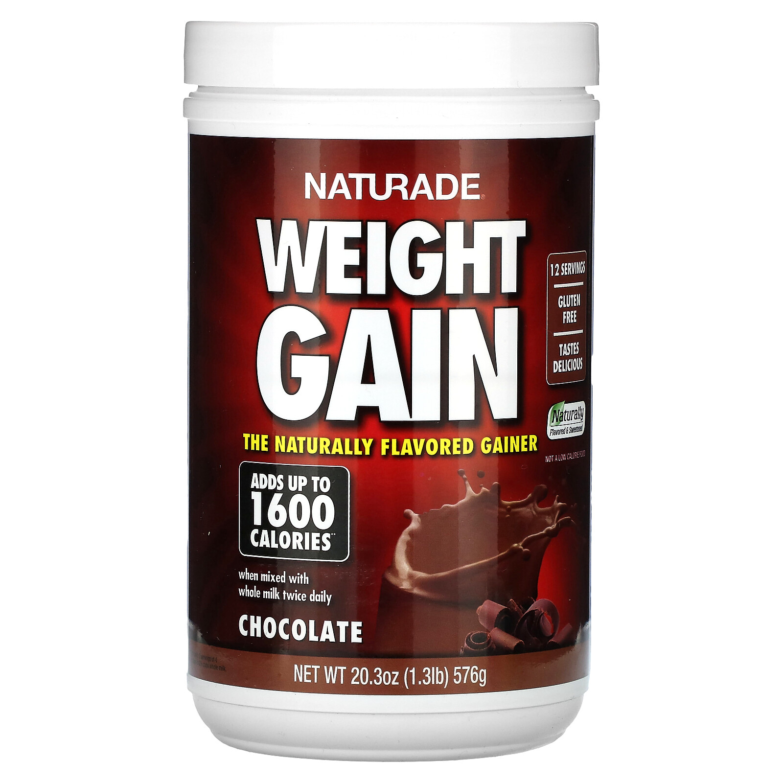 Naturade Weight Gain Chocolate 20 3 oz 576 g Gluten-Free, No Artificial Colors,