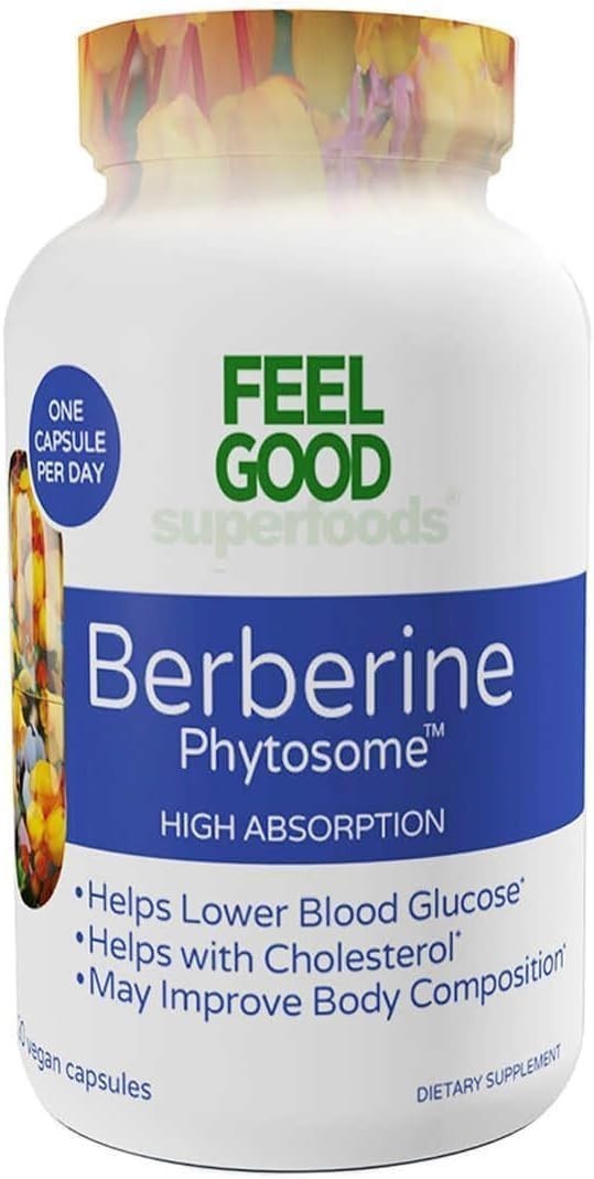 Feel Good Berberine Phytosome High Absorption [120 Vegan Capsules] [Exp: 12/28]