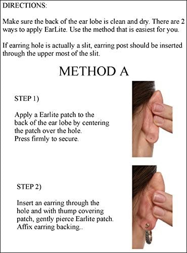 EarLite 180 (60 Ea X 3 packs) Invisible Earring 60 Count (Pack of 3), CLEAR