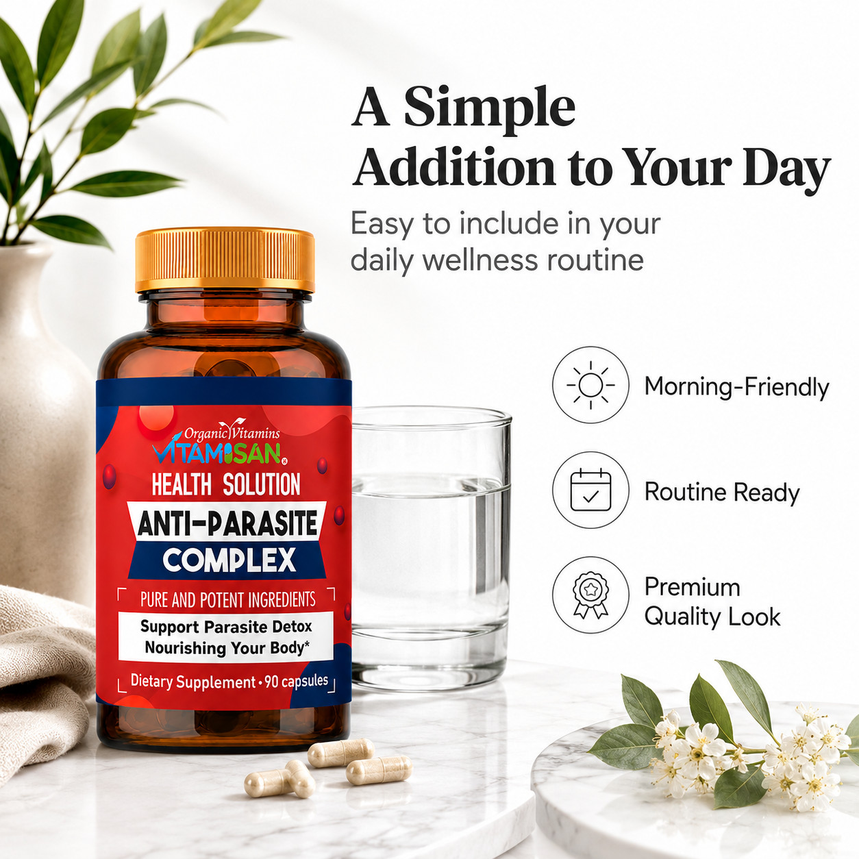 Parasite Binder Capsules 90 Caps – Detox Support, Natural Cleanse Aid