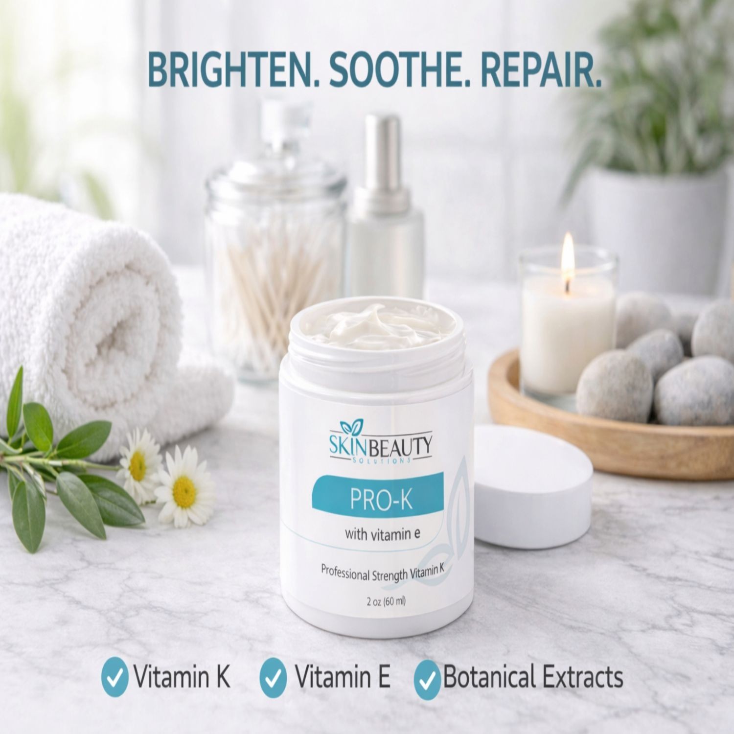 Pro-K 5% Vitamin K Cream Professional Skin Nourishing Moisturizing Formula