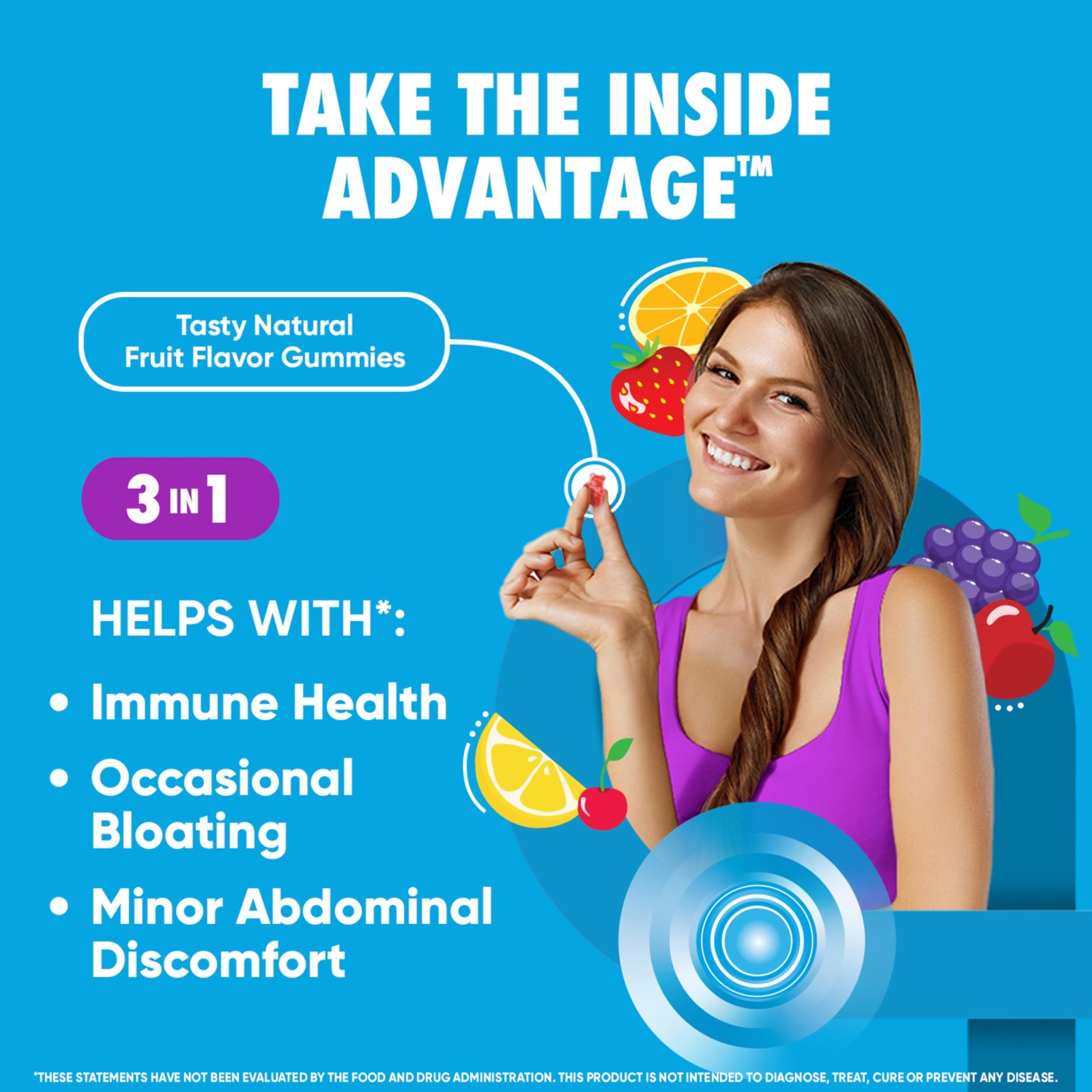 2 PACK Digestive Advantage Probiotics*02/2027*Gummies, 80ct each