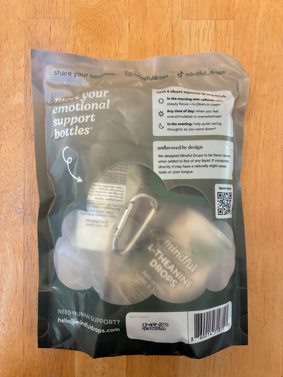 TWO PACK Mindful L-Theanine Drops – 200mg/Serving Liquid Format (60 servings)